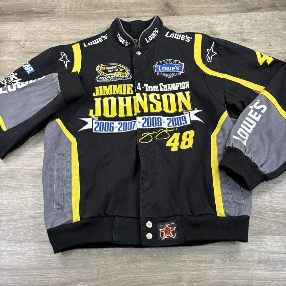 NASCAR Jimmie Johnson 4-time Champion Jacket By JH Design Size Medium NASCAR